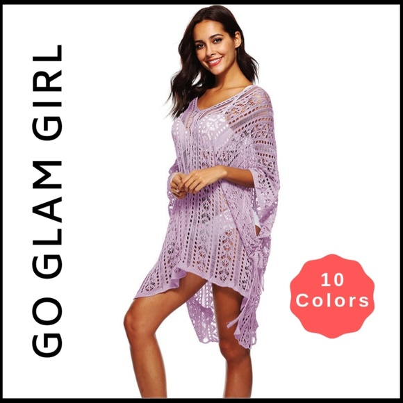 Glam Girl Fashion Other - LAST 1!  NWT Gorgeous Crocheted VNeck Swim Coverup